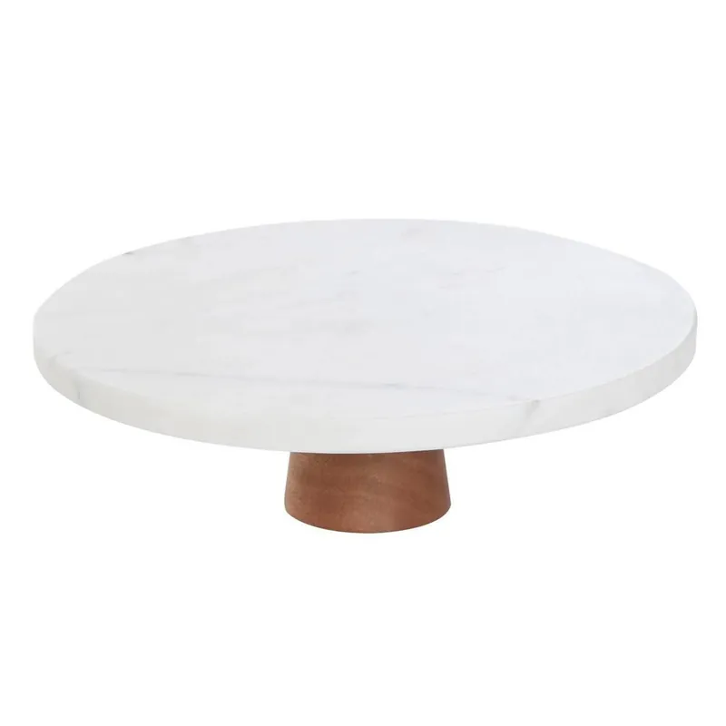 Well Home Soporte para pasteles mármol diámetro 25 cm - Cocina