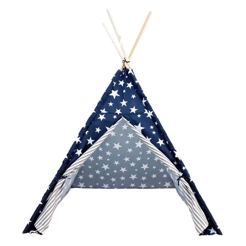 WELL HOME - Tipi de poliéster diseño de estrellas 103x103x160cm