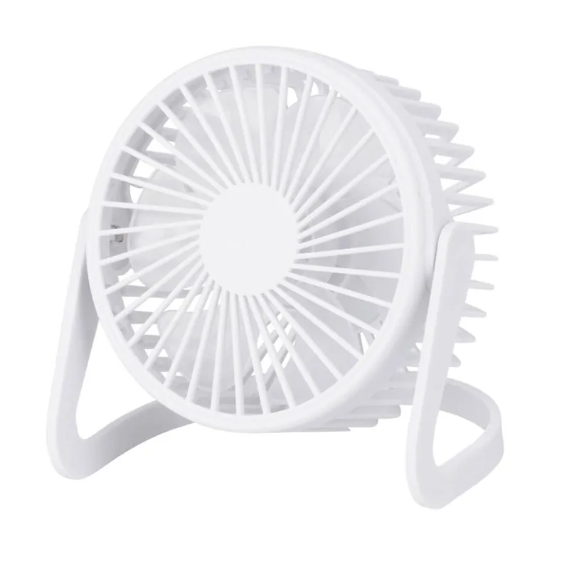Well Home Ventilador de mesa USB Ø14,5x11,5cm en color blanco mate - Electrodomésticos