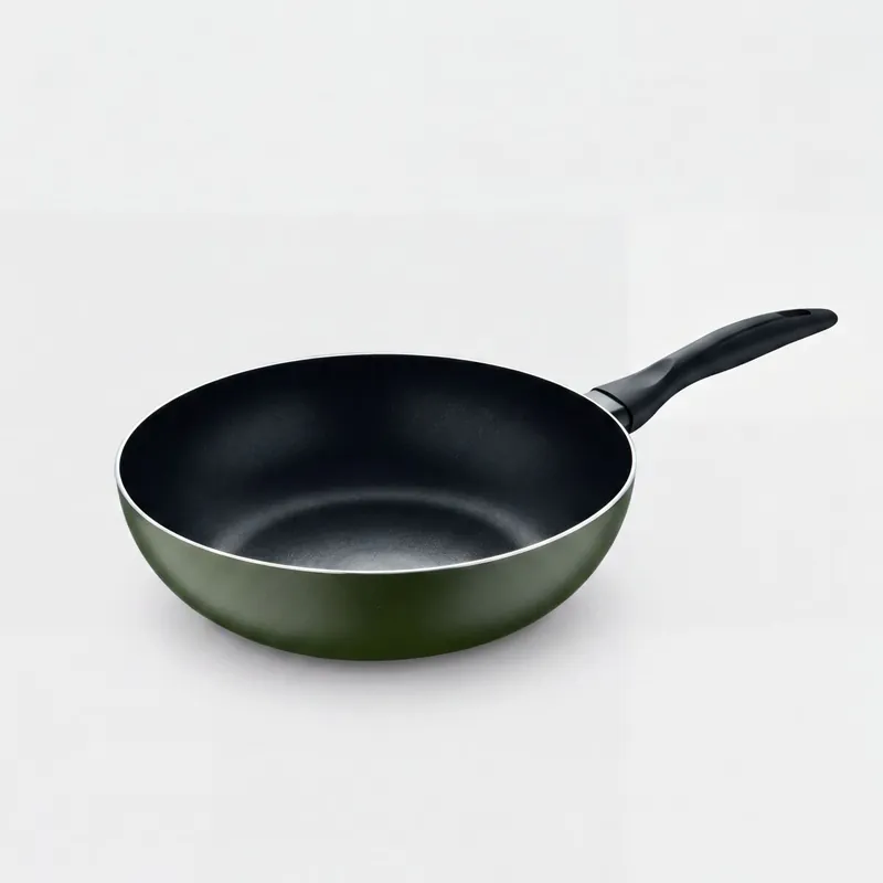 Wok EXPERT aluminio prensado 28cm verde - Cocina