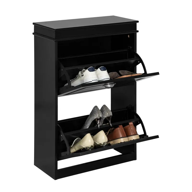 Zapatero con 2 Puertas Organizador para Zapatos 53 x 24 x 82 cm FSR78-SCH SoBuy