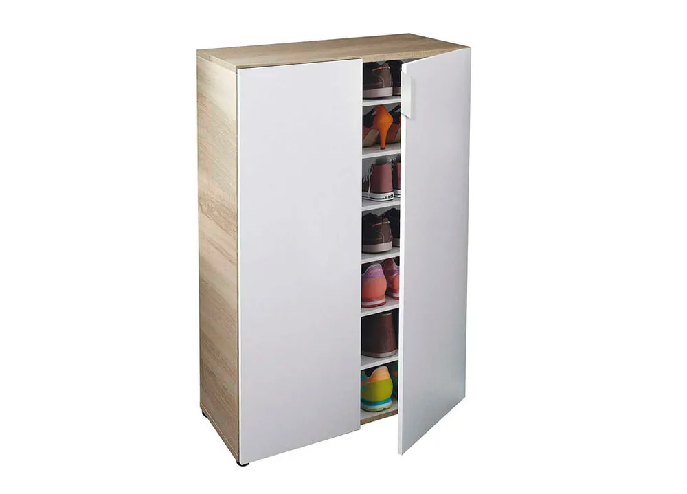 Zapatero con 2 puertas y 6 baldas TAVIRA - Muebles
