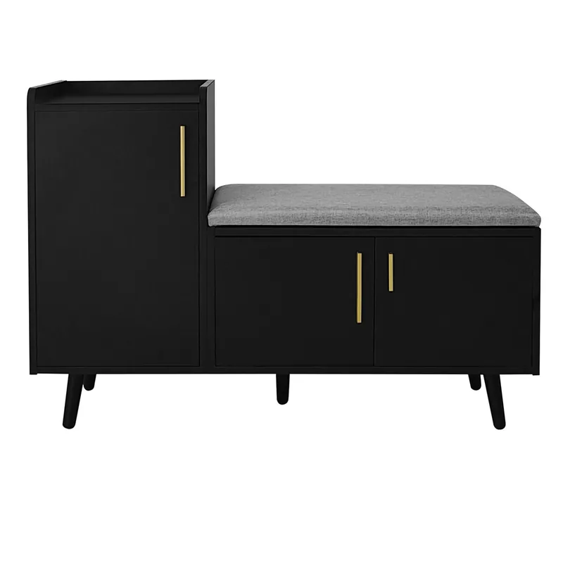 Zapatero de panel de partículas con 3 puertas,natural - Muebles