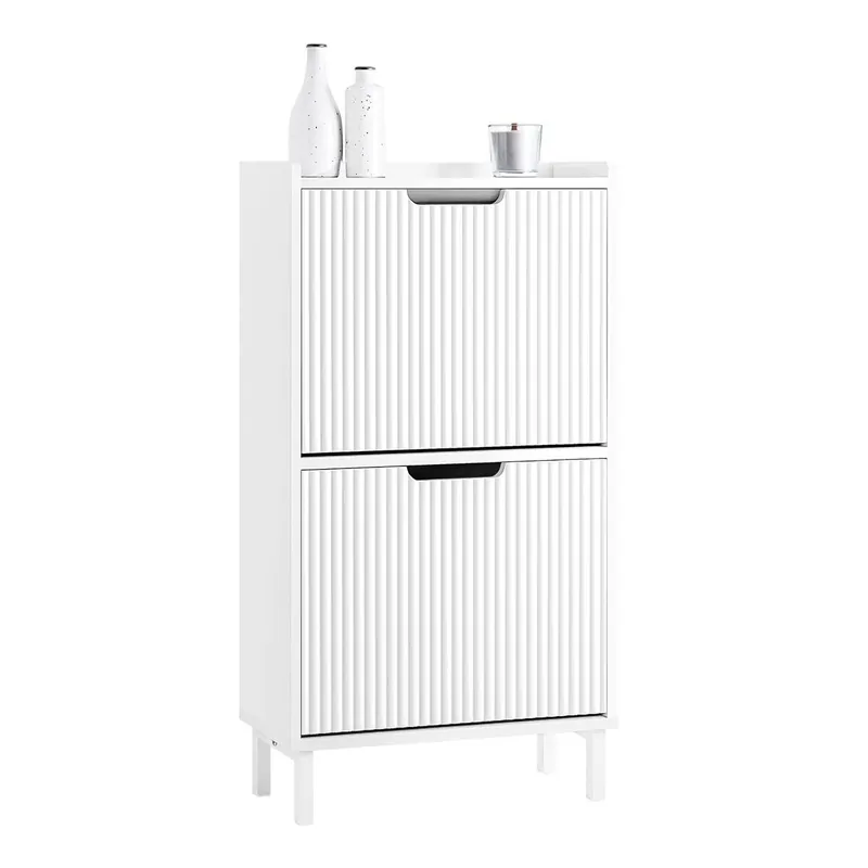 Zapatero Estrecho con 2 Solapas Organizador FSR177-W SoBuy ES
