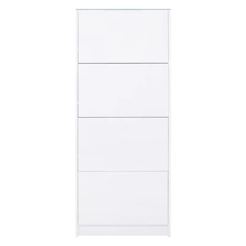Zapatero FOUR 4 trampones color blanco - Muebles