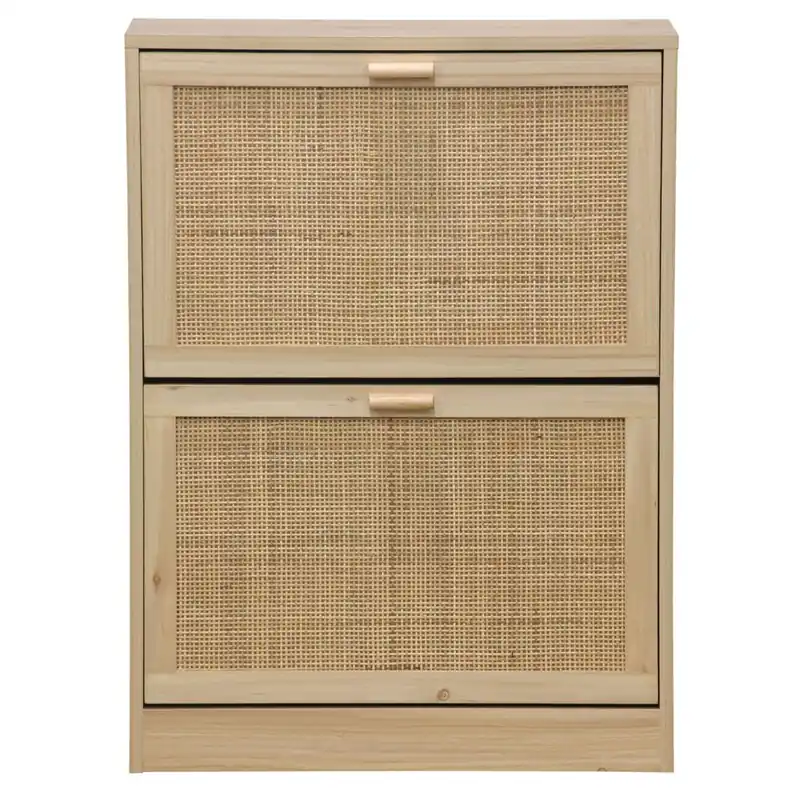 Zapatero Décor 2 puertas 12 pares natural 82x60x24 cm Adec - Muebles