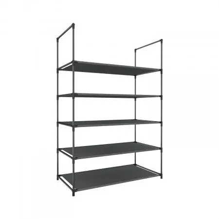 Zapatero Metálico Plateado con 5 Baldas 60x30x90cm Thinia Home - Muebles