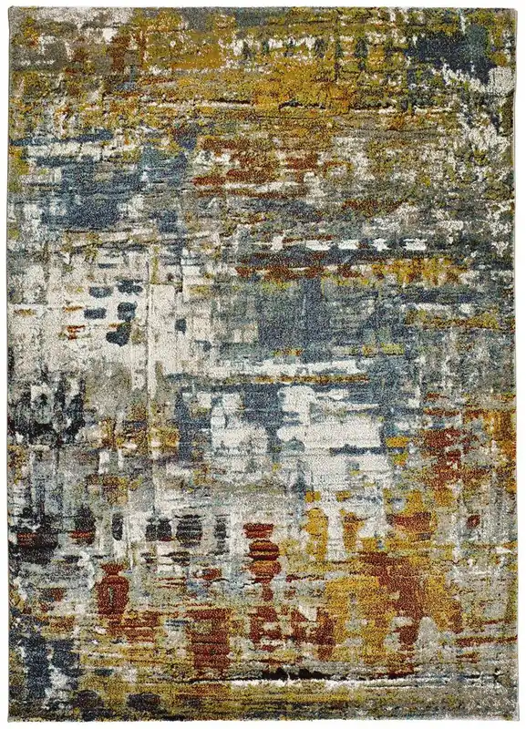 Alfombra abstracta multicolor NAIA, 60x120 cm - ATTICGO