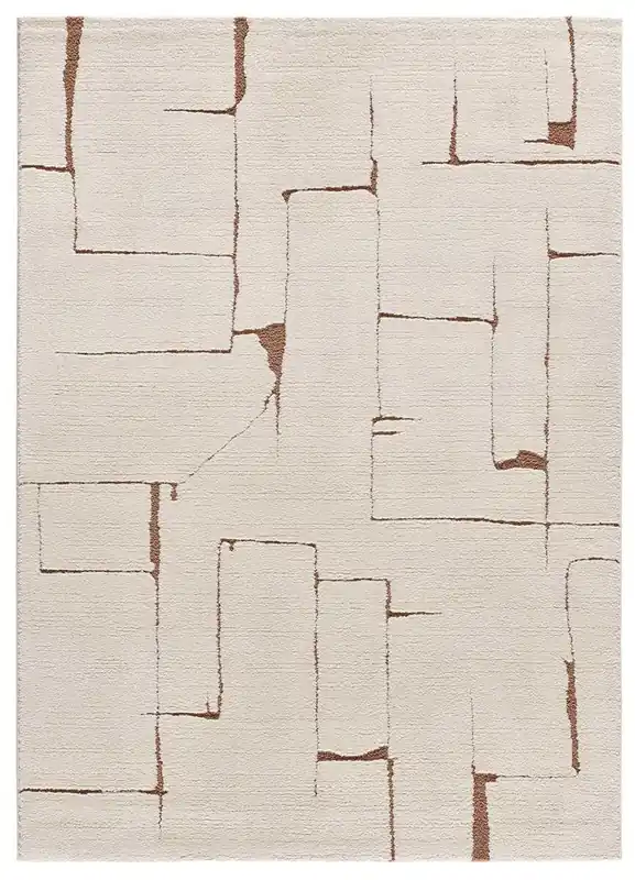 Alfombra de estilo escandinavo en caldera CANDELA, 160x230 cm - ATTICGO