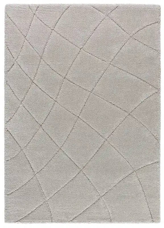 Alfombra de estilo escandinavo en blanco MOLIER, 80x150 cm - ATTICGO