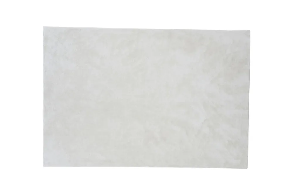 Alfombra de salón BLANCA 200x300x3 Blanco - Textil