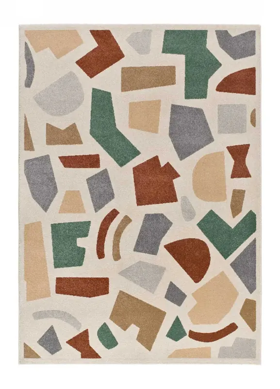 Alfombra geométrica multicolor BERUTI, 200x290 cm - ATTICGO
