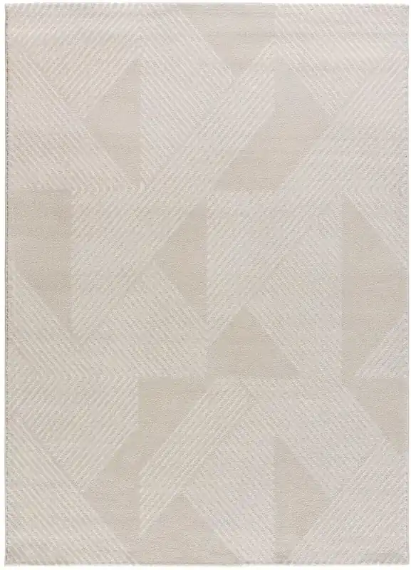 Alfombra geométrica con relieve en crema HL-GEOMETRIC, 200x300 cm - ATTICGO