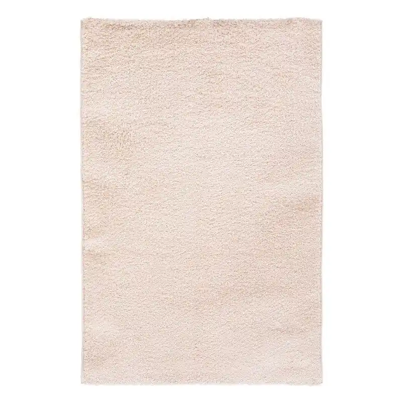 Alfombra poliéster beige 100x150cm - Textil