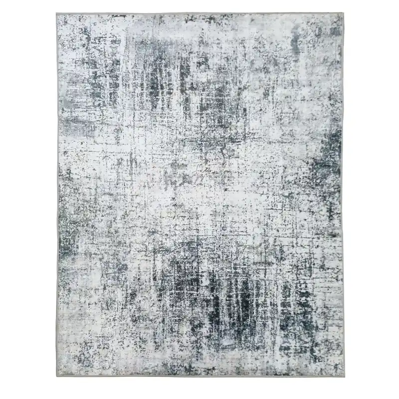 Alfombra poliéster lavable SOFT 160x230cm gris - Textil
