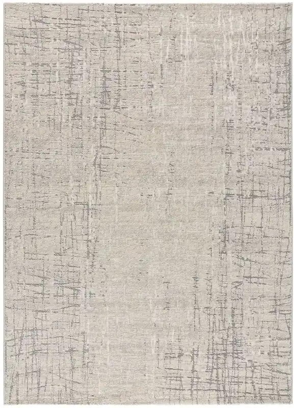 Alfombra abstracta en plata SENSATION, 200x290 cm - ATTICGO