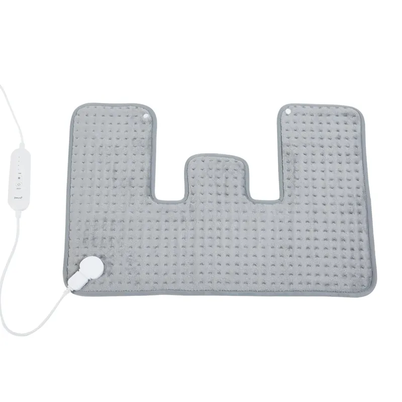 Almohadilla eléctrica Borrello lavable 100W Vlies 65x45cm - Gris [en.casa]