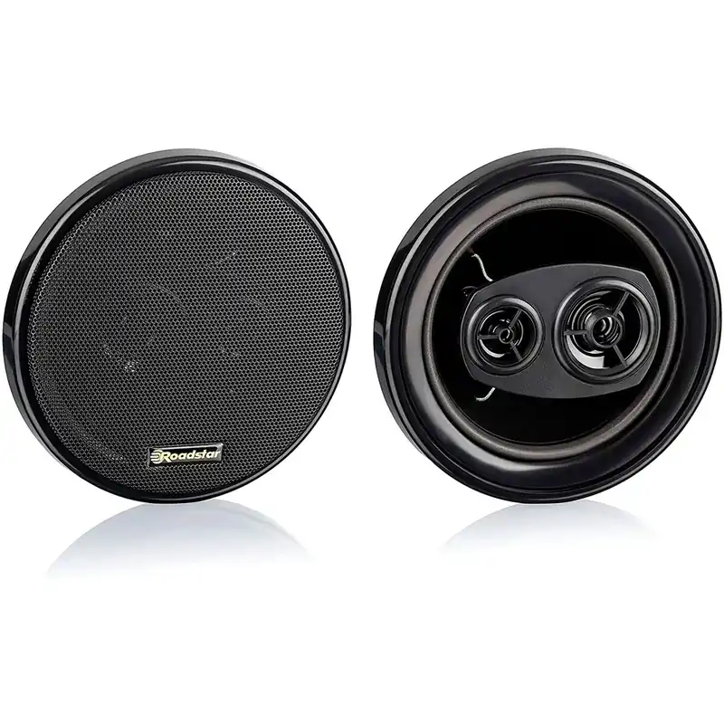 Roadstar PS-1635 Altavoces de Coche 16cm, Coaxial, Audio 3 Vías, 16cm, 2 Altavoces, PMPO 80W, 89 Db, 80-20000Hz, 80 , Negro
