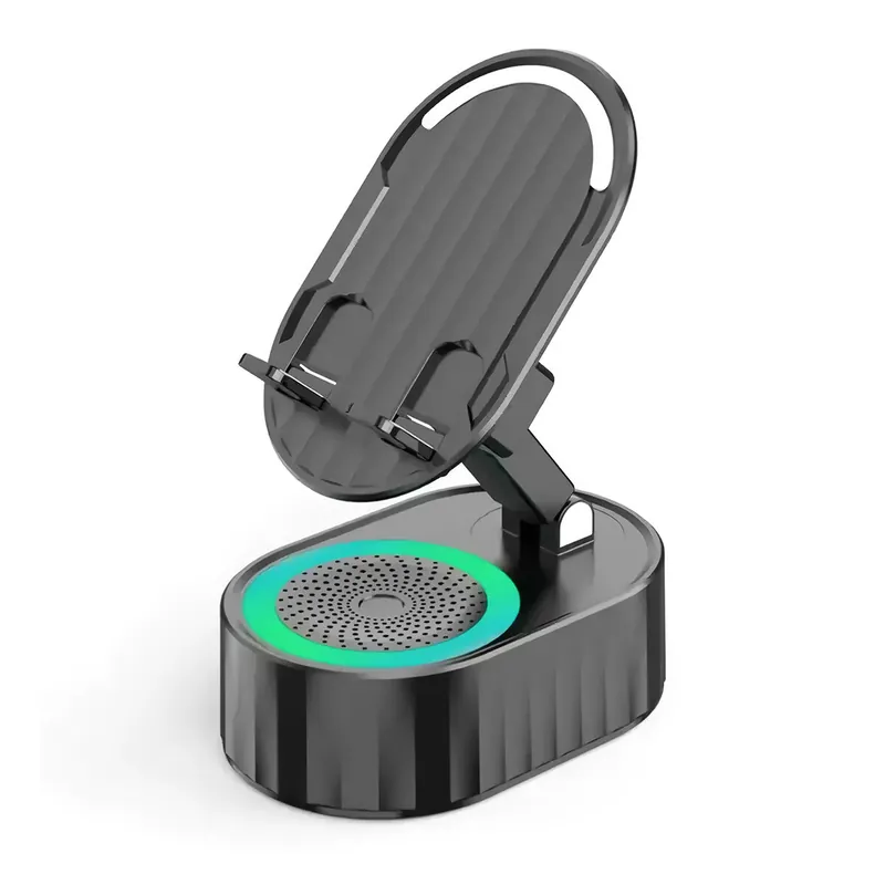 Altavoz Inalámbrico Klack por Inducción y Bluetooth con Luces LED, 5W, Recargable y Portátil - Electrónica