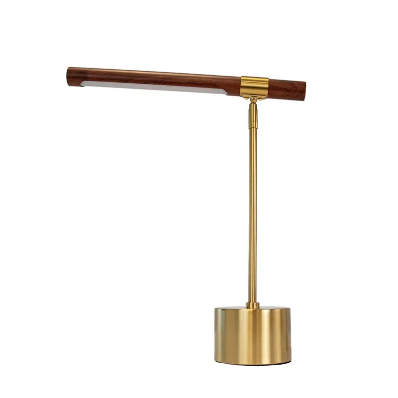 ANGEL CERDA Lámpara sobremesa acero efecto madera - Decoración