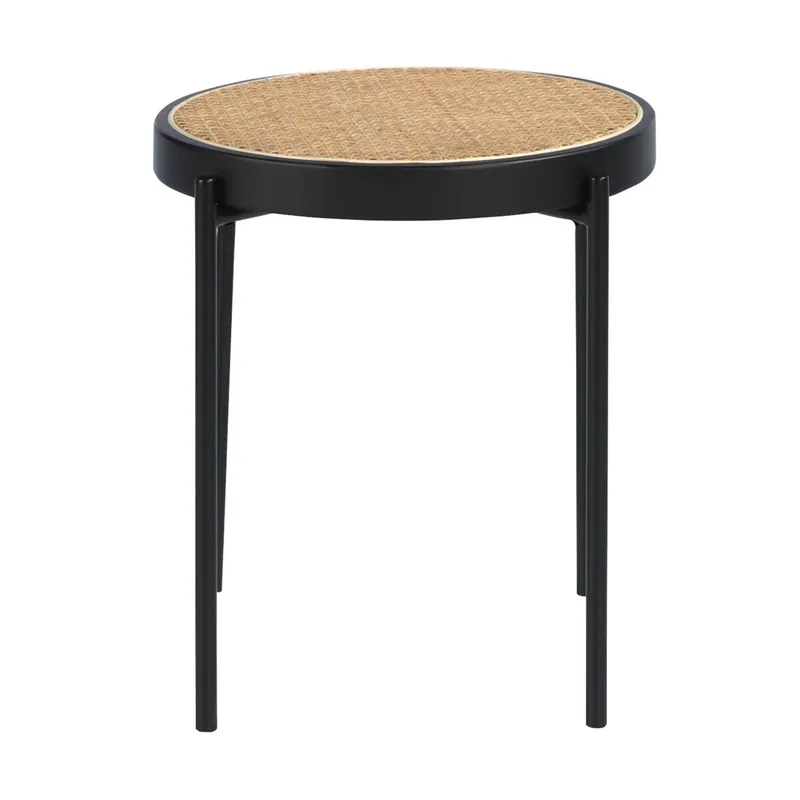 ANGEL CERDA Mesa rincón de madera y acero - Muebles