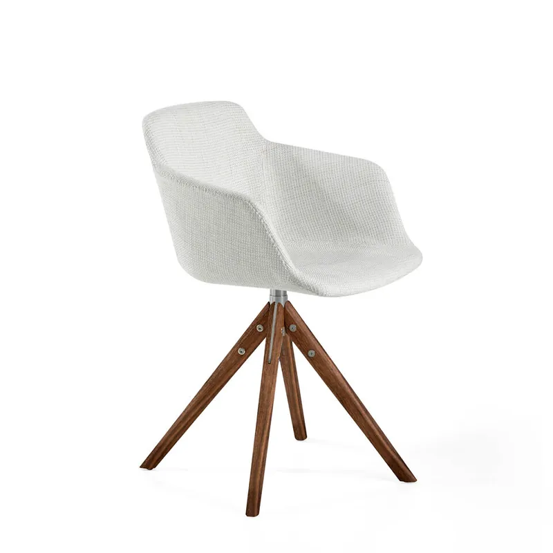 ANGEL CERDA Silla giratoria tela beige - Muebles