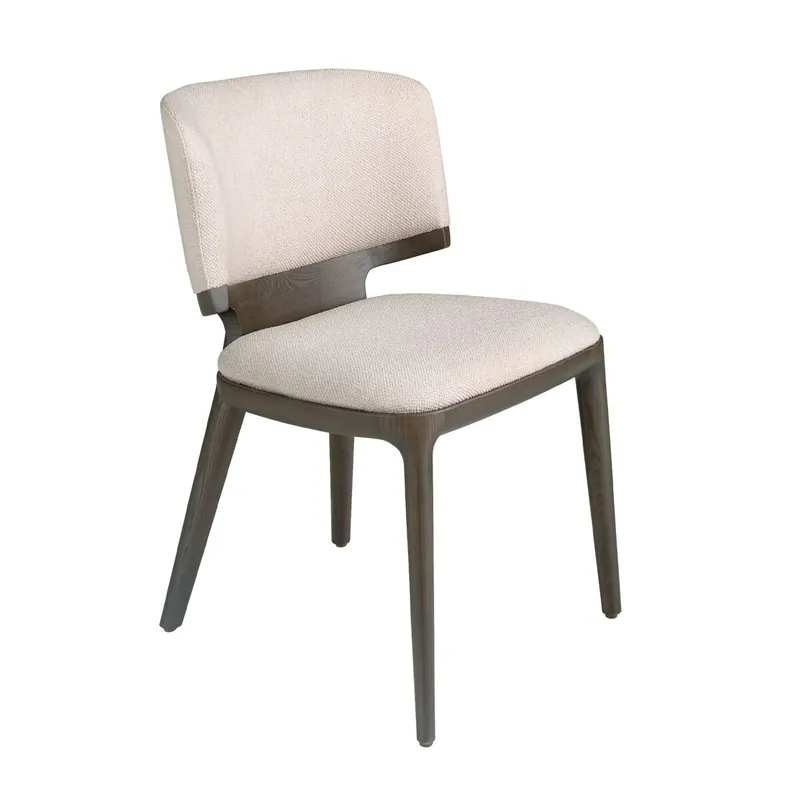ANGEL CERDA Silla tela gris claro - Muebles