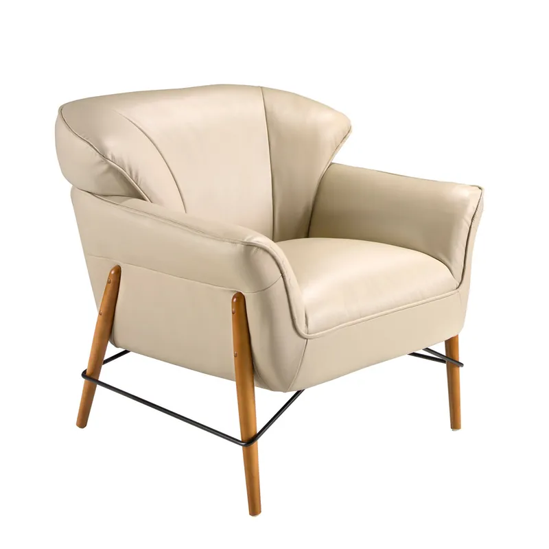 ANGEL CERDA Sillón piel arena - Sofás sillones puffs
