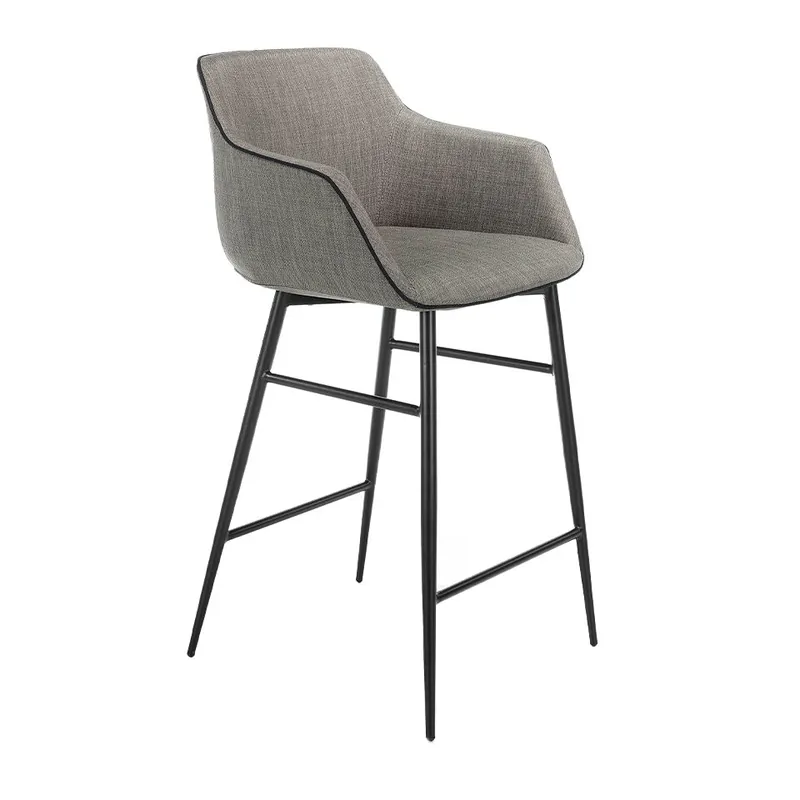 ANGEL CERDA Taburete tela gris - Muebles