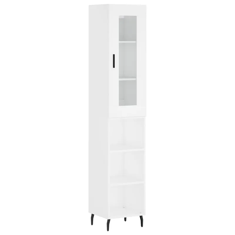 Aparador - Mueble de almacenamiento de madera contrachapada roble Sonoma 34,5x34x180 cm es3049