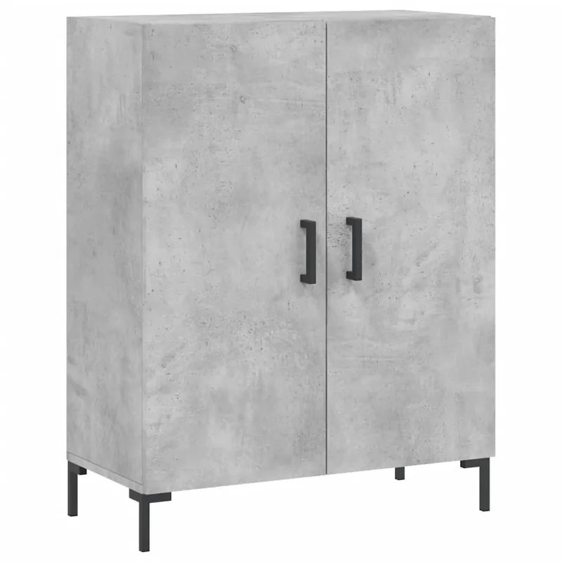 Aparador - Mueble de almacenamiento de madera de ingeniería envejecida 69,5x34x90 cm es3249