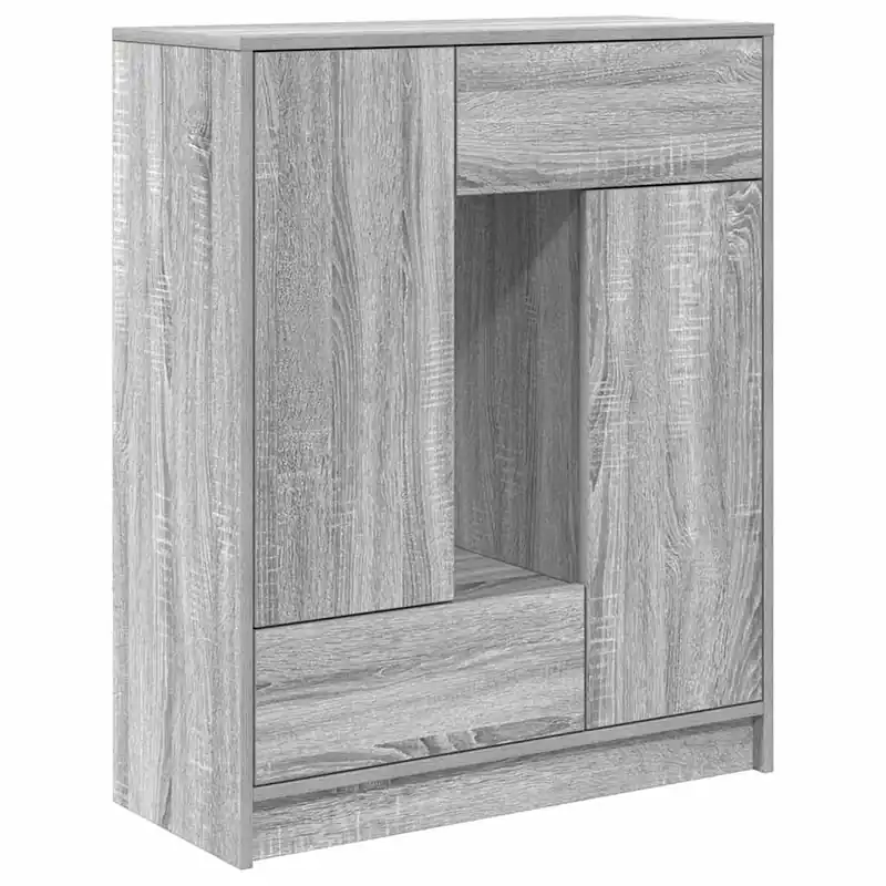 Aparador - Mueble de almacenamiento con cajones y puertas roble Sonoma 73x31x90 cm es1863