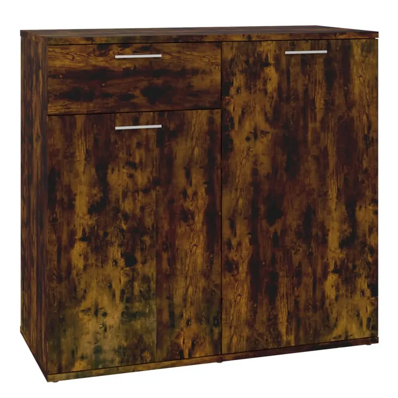 Aparador - Mueble de almacenamiento de madera contrachapada madera vieja 80x36x75 cm es2935