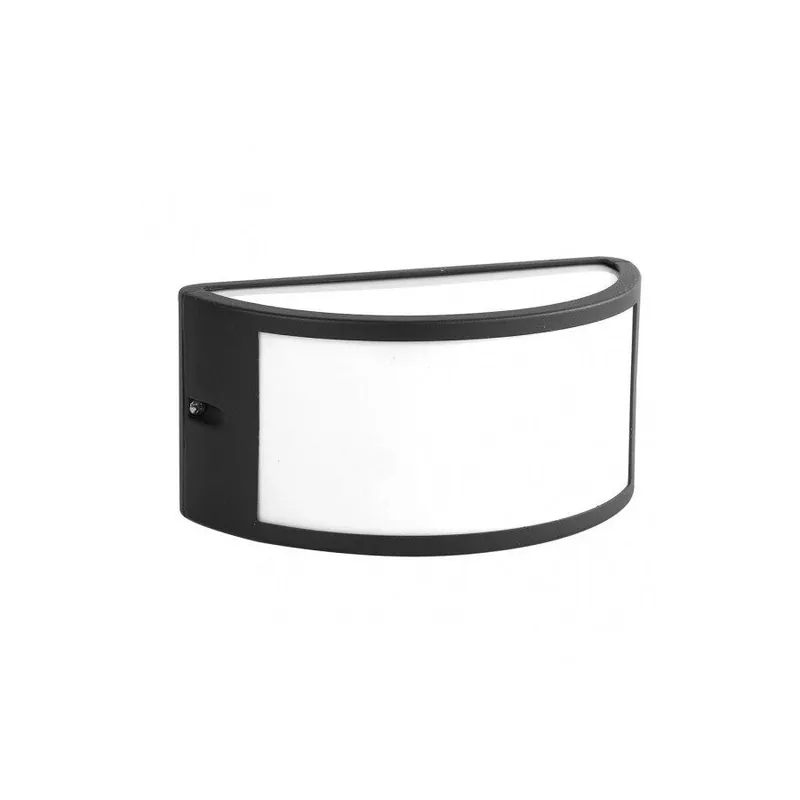 aplique de exterior aluminio color negro serie ara 25cm - Decoración