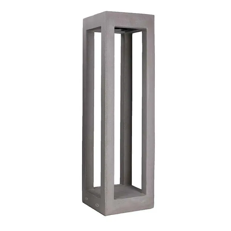 aplique de exterior cemento color gris serie box 20cm - Decoración