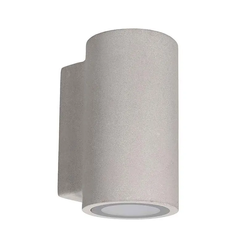aplique de exterior cemento color gris serie rem 11cm - Decoración