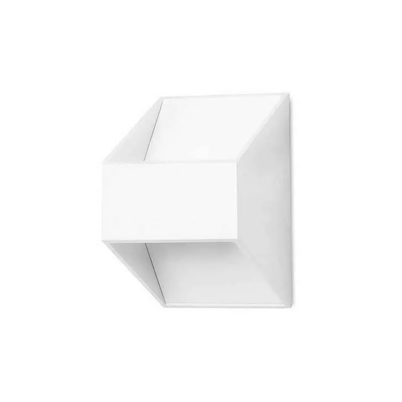 aplique de pared aluminio color blanco serie keop 8cm - Decoración