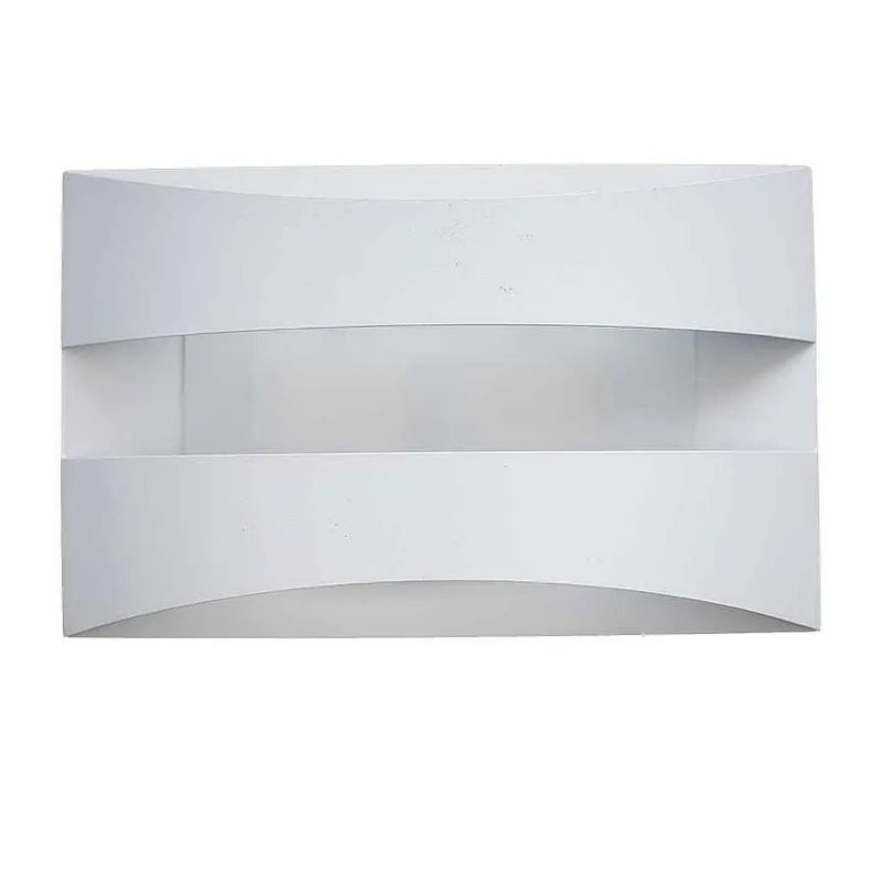 aplique de pared aluminio color blanco serie maya 21cm - Decoración