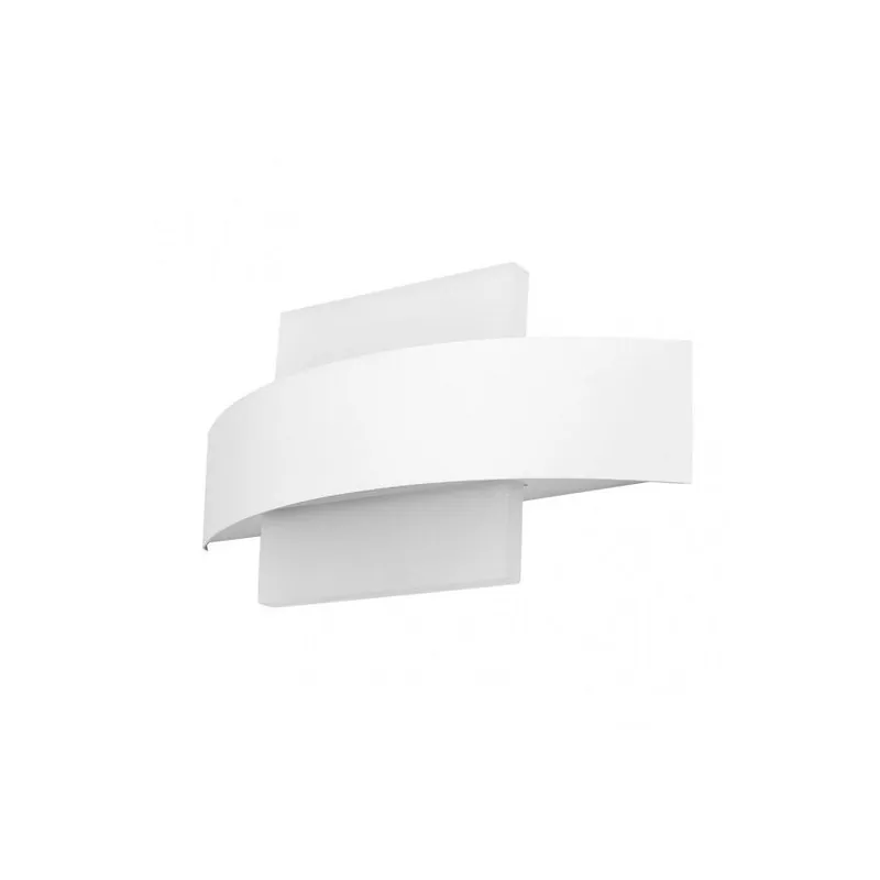 aplique de pared metal color blanco serie arco 24cm - Decoración