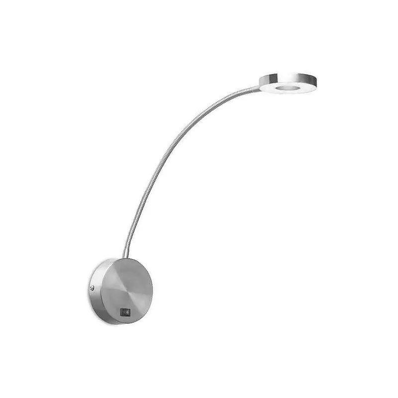 aplique de pared metal color niquel serie llit 3cm - Decoración