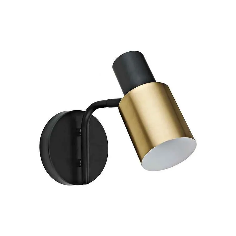 aplique de pared metal color negro serie maena 10cm - Decoración