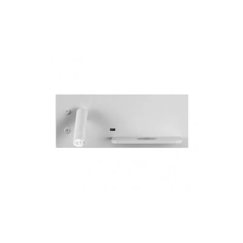 aplique de pared metal color blanco serie velazquez 35cm - Decoración