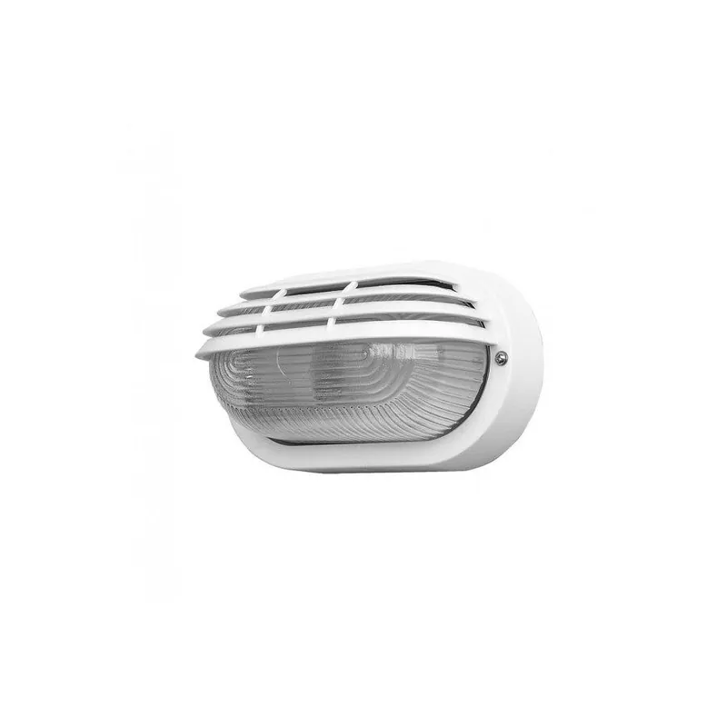 aplique exterior aluminio color blanco serie canopus 20.5cm - Decoración