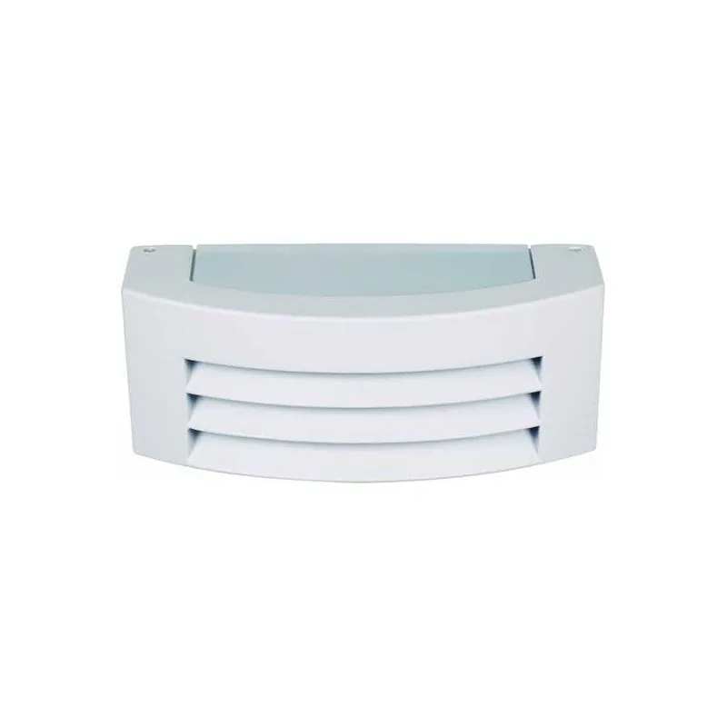aplique exterior aluminio color blanco serie misissipi 29cm - Decoración
