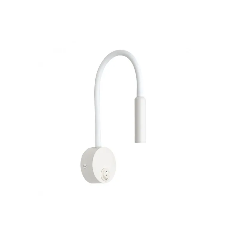 aplique pared aluminio color blanco serie madrazo 6.3cm - Decoración