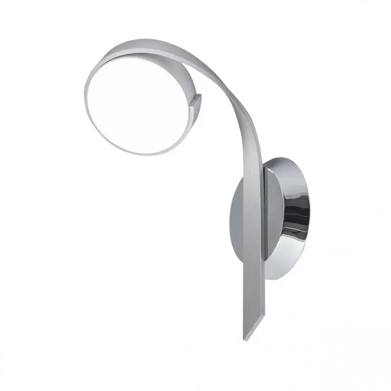 aplique pared metal color plata serie brianda 22cm - Decoración