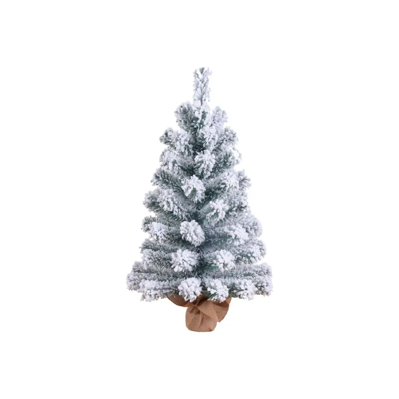 Árbol de Navidad Decorativo Mini Verde Nevado 60x38cm 7house - Decoración