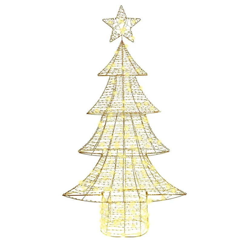 Árbol de Navidad - Árbol navideño con 160 LED cálido 150 cm PET