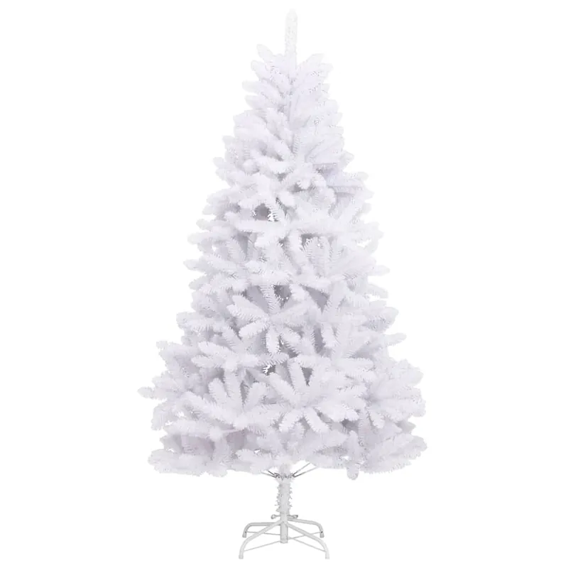 Árbol de Navidad - Árbol navideño artificial con bisagras y soporte blanco 300cm