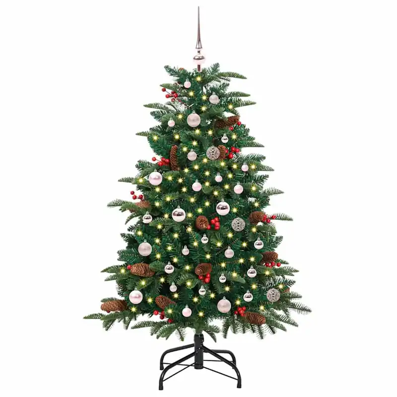 Árbol de Navidad - Árbol navideño artificial Verde 150 cm PVC, Metal y Plástico